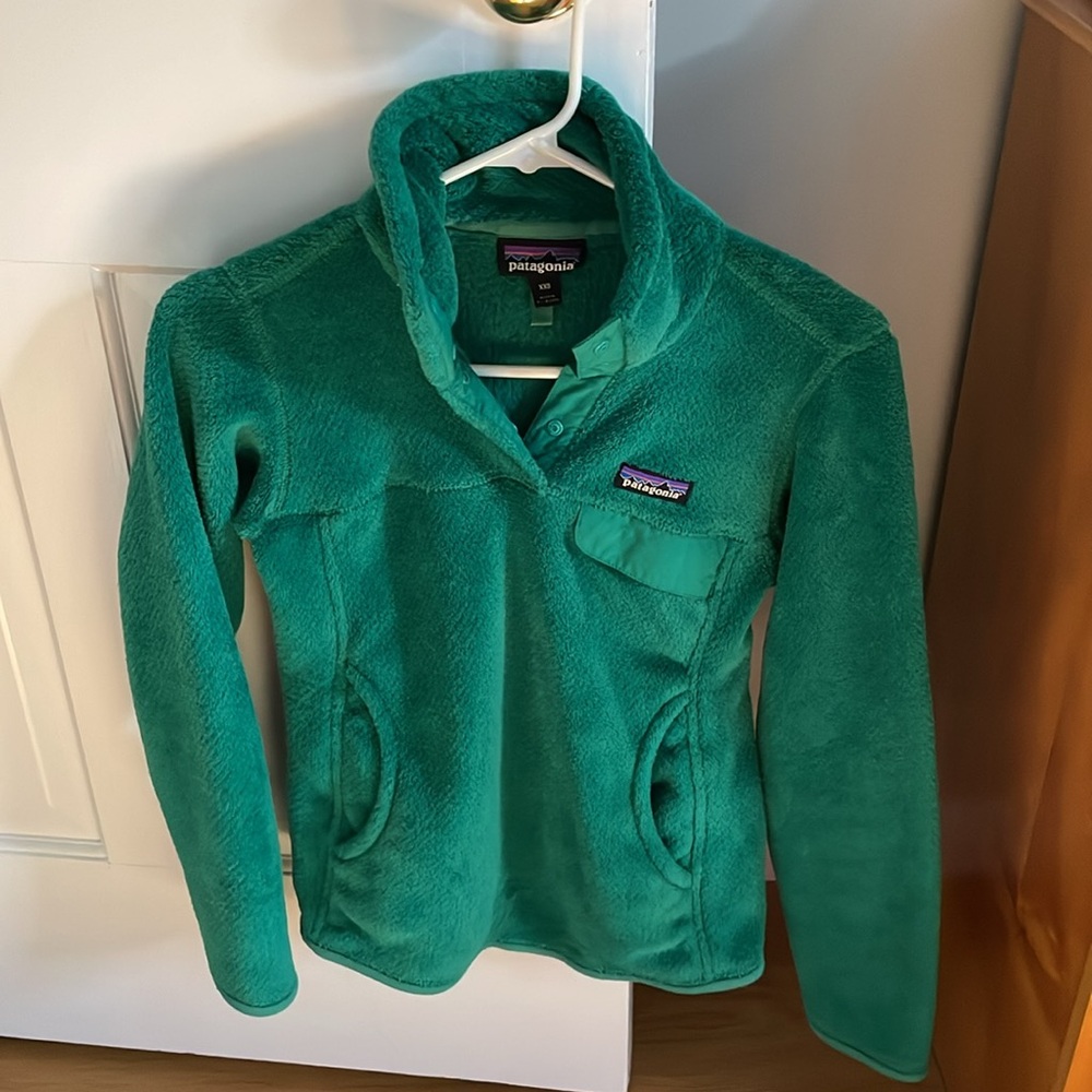 Patagonia Half-Zip Women’s Re-tool Green Fleece
